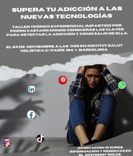 Taller supera tu adicción a las nuevas tecnologías